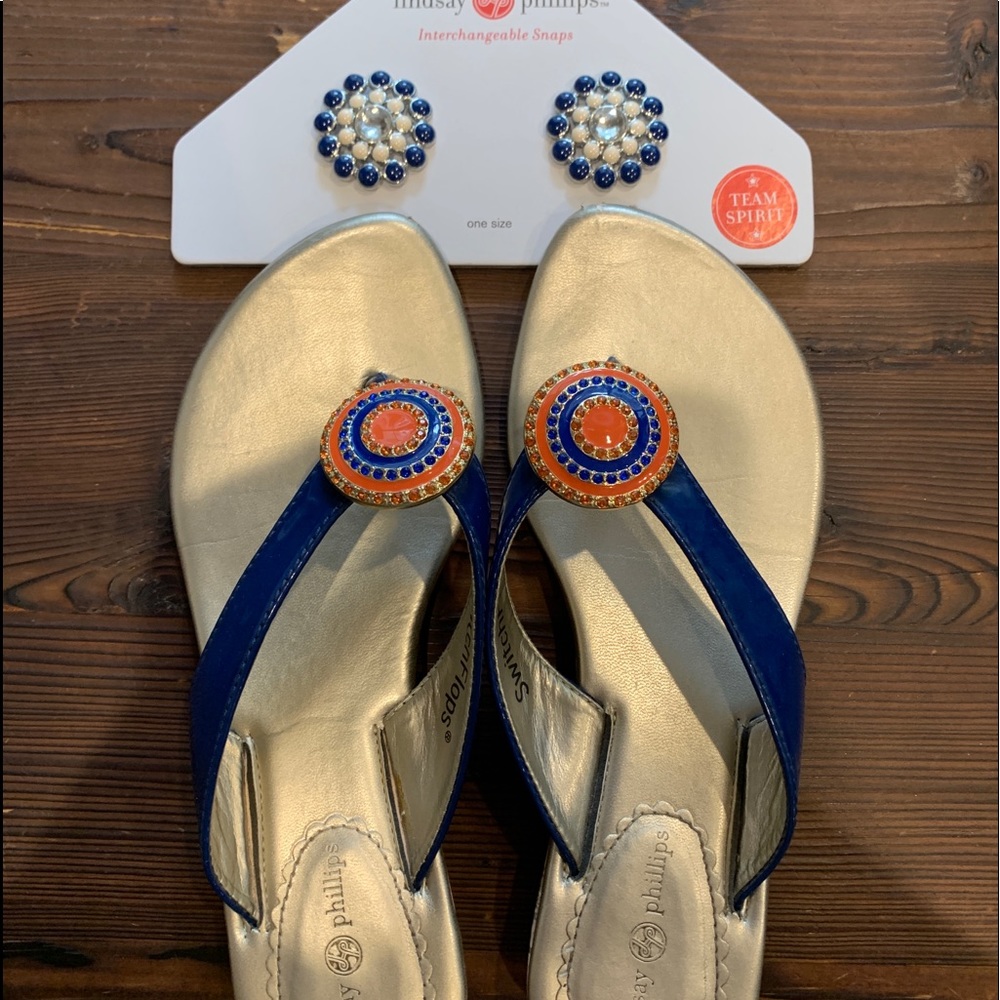 Flip Flops with interchangeable charms